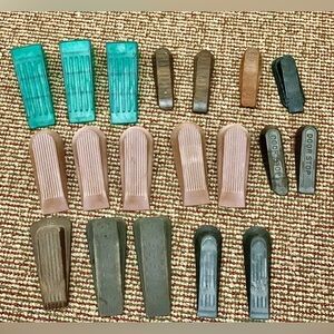 Large Lot of 22 Vtg Heavy Duty Rubber/Plastic Door Stops